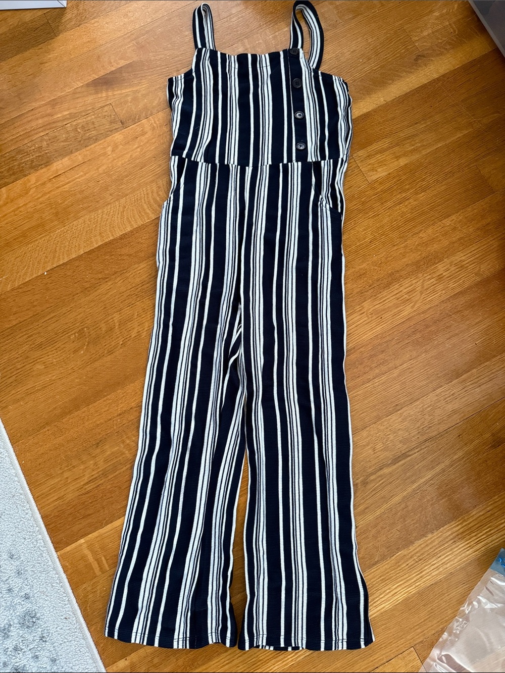 NWT Striped Navy & White Jumpsuit